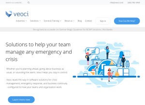 How veoci.com looks like on a tablet such as an iPad.