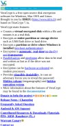 How veracrypt.fr looks like on a mobile device such as an iPhone.