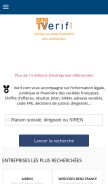 How verif.com looks like on a mobile device such as an iPhone.