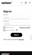 How verizon.net looks like on a mobile device such as an iPhone.