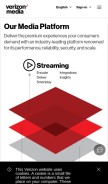 How verizondigitalmedia.com looks like on a mobile device such as an iPhone.