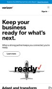How verizonenterprise.com looks like on a mobile device such as an iPhone.