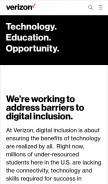 How verizoninnovativelearning.com looks like on a mobile device such as an iPhone.