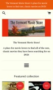 How vermontmoviestore.com looks like on a mobile device such as an iPhone.
