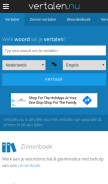 How vertalen.nu looks like on a mobile device such as an iPhone.