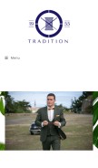How vetement-tradition.com looks like on a mobile device such as an iPhone.