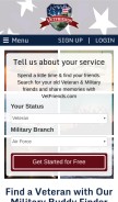 How vetfriends.com looks like on a mobile device such as an iPhone.