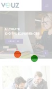 How veuzconcepts.com looks like on a mobile device such as an iPhone.