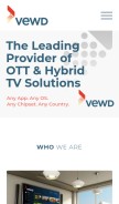How vewd.com looks like on a mobile device such as an iPhone.