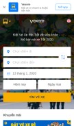How vexere.com looks like on a mobile device such as an iPhone.