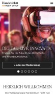 How vhb.de looks like on a mobile device such as an iPhone.