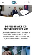 How vhict.nl looks like on a mobile device such as an iPhone.