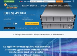 How vhosting-it.com looks like on a tablet such as an iPad.