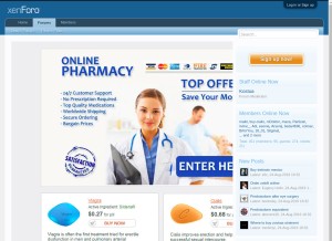 How viagraforsalemsn.com looks like on a tablet such as an iPad.