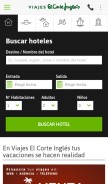 How viajeselcorteingles.es looks like on a mobile device such as an iPhone.