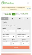 How viajesfalabella.cl looks like on a mobile device such as an iPhone.