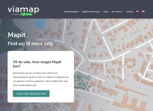 How viamap.net looks like on a tablet such as an iPad.