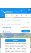 How viamichelin.de looks like on a mobile device such as an iPhone.