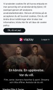 How viaplay.tv looks like on a mobile device such as an iPhone.
