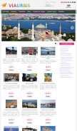 How viaurbis.com looks like on a mobile device such as an iPhone.
