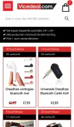 How vicedeal.com looks like on a mobile device such as an iPhone.