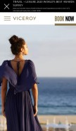 How viceroyhotelsandresorts.com looks like on a mobile device such as an iPhone.