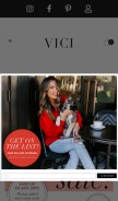 How vicicollection.com looks like on a mobile device such as an iPhone.