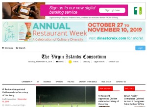 How viconsortium.com looks like on a tablet such as an iPad.