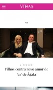 How vidas.pt looks like on a mobile device such as an iPhone.