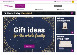 How vidaxl.com looks like on a tablet such as an iPad.