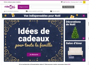How vidaxl.fr looks like on a tablet such as an iPad.