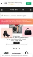 How videdressing.com looks like on a mobile device such as an iPhone.