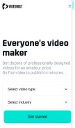 How videobolt.net looks like on a mobile device such as an iPhone.