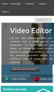 How videosoftdev.com looks like on a mobile device such as an iPhone.