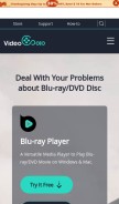 How videosolo.com looks like on a mobile device such as an iPhone.