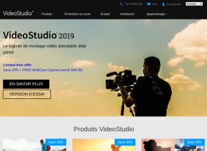 How videostudiopro.com looks like on a tablet such as an iPad.