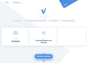 How vidyomani.com looks like on a tablet such as an iPad.
