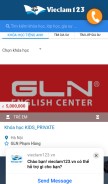 How vieclam123.vn looks like on a mobile device such as an iPhone.