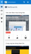 How vieclamdongnai.netboard.me looks like on a mobile device such as an iPhone.