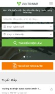 How viectotnhat.com looks like on a mobile device such as an iPhone.
