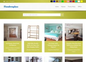 How viendoraglass.com looks like on a tablet such as an iPad.
