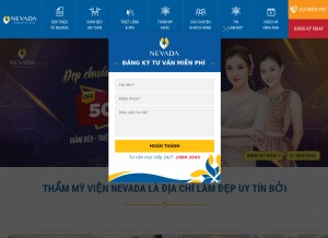 How vienthammynevada.com looks like on a tablet such as an iPad.