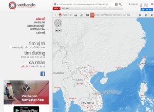 How vietbando.com looks like on a tablet such as an iPad.