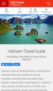 How vietnam-guide.com looks like on a mobile device such as an iPhone.