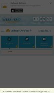 How vietnamairlines.com looks like on a mobile device such as an iPhone.