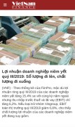 How vietnamfinance.vn looks like on a mobile device such as an iPhone.