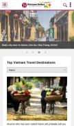How vietnamonline.com looks like on a mobile device such as an iPhone.