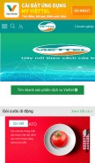 How viettel.vn looks like on a mobile device such as an iPhone.