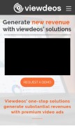 How viewdeos.com looks like on a mobile device such as an iPhone.