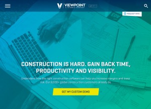 How viewpointcs.com looks like on a tablet such as an iPad.